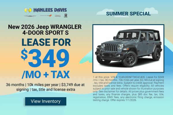 NEW 2026 JEEP WRANGLER 4-DOOR SPORT S