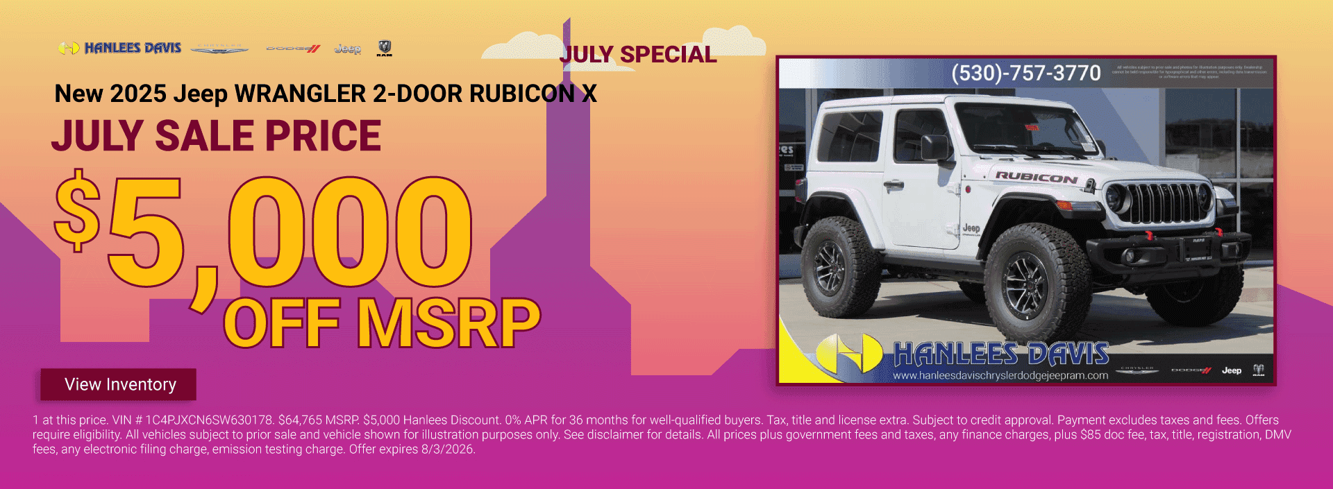 New 2025 Jeep WRANGLER 2-DOOR RUBICON X Special