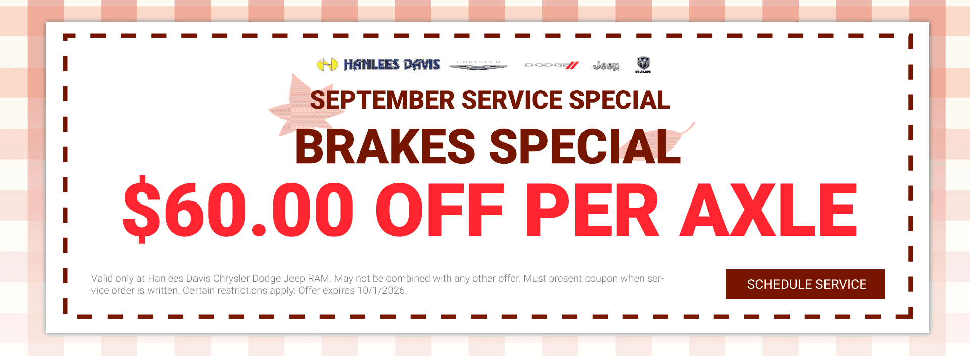 Brakes Special