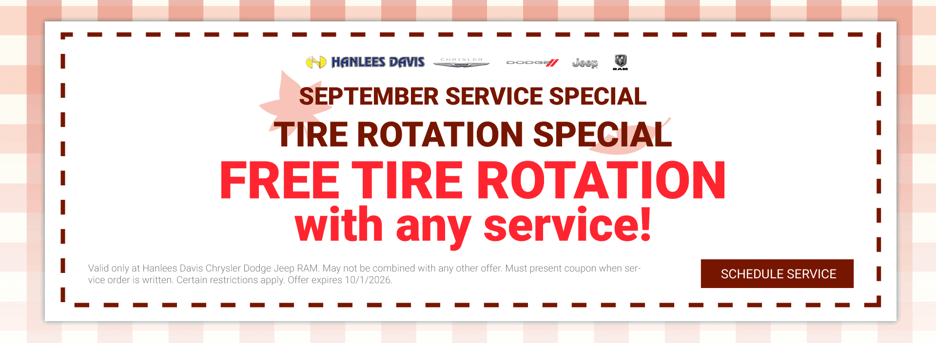 Tire Rotation Special