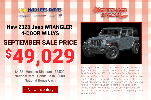 NEW 2026 JEEP WRANGLER 4-DOOR WILLYS