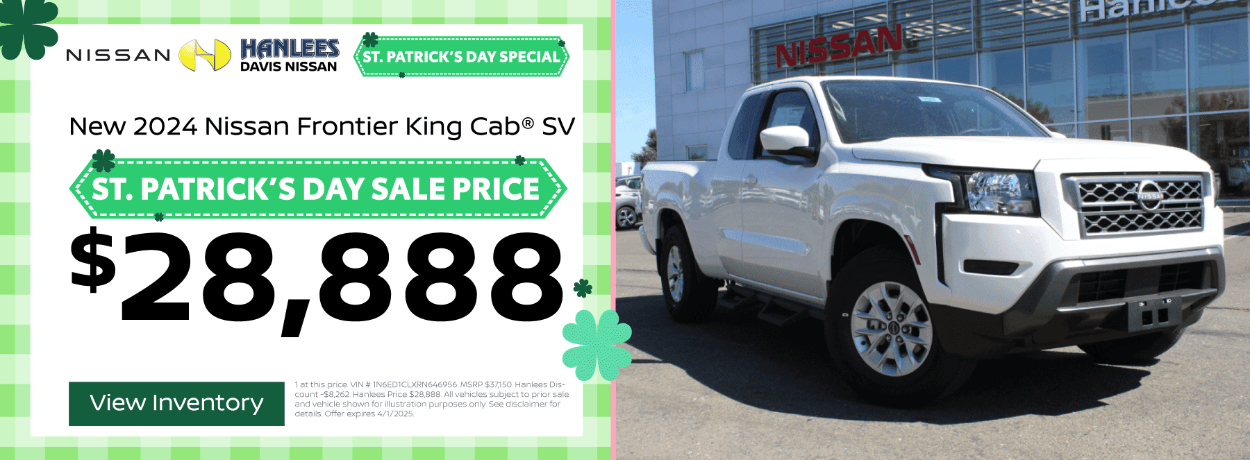 New 2024 Nissan Frontier King Cab® SV Special