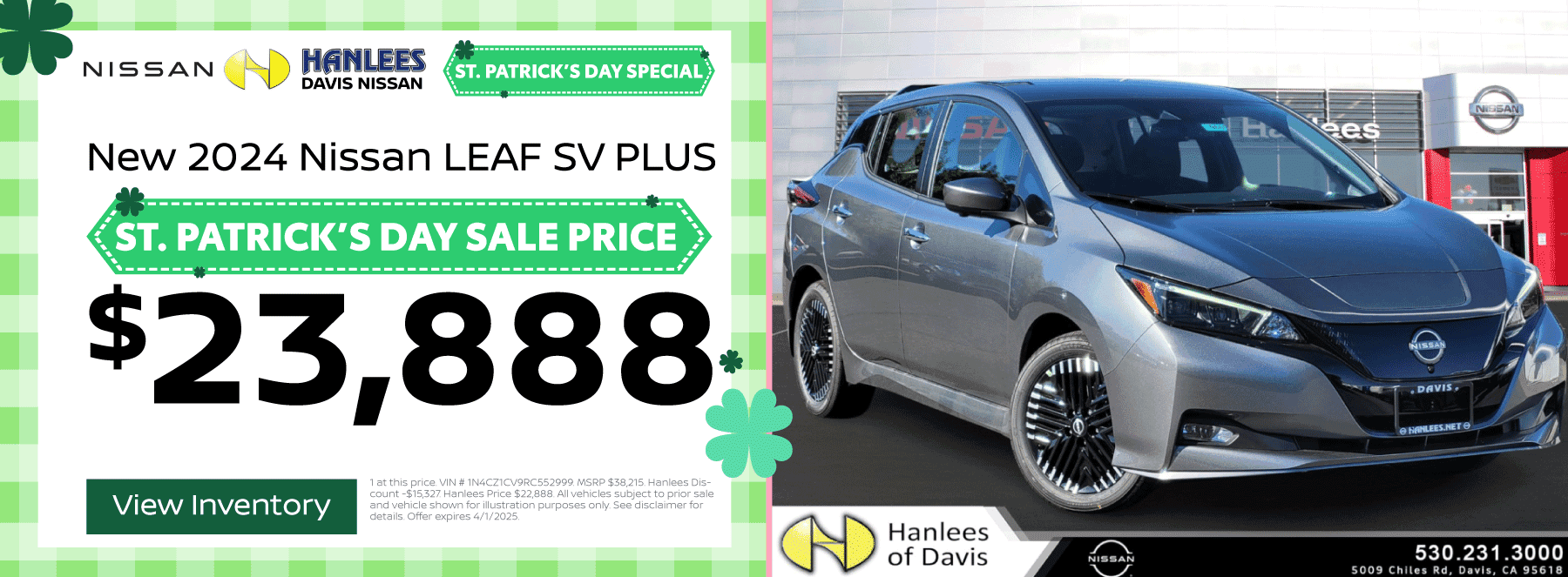 New 2024 Nissan LEAF SV PLUS Special