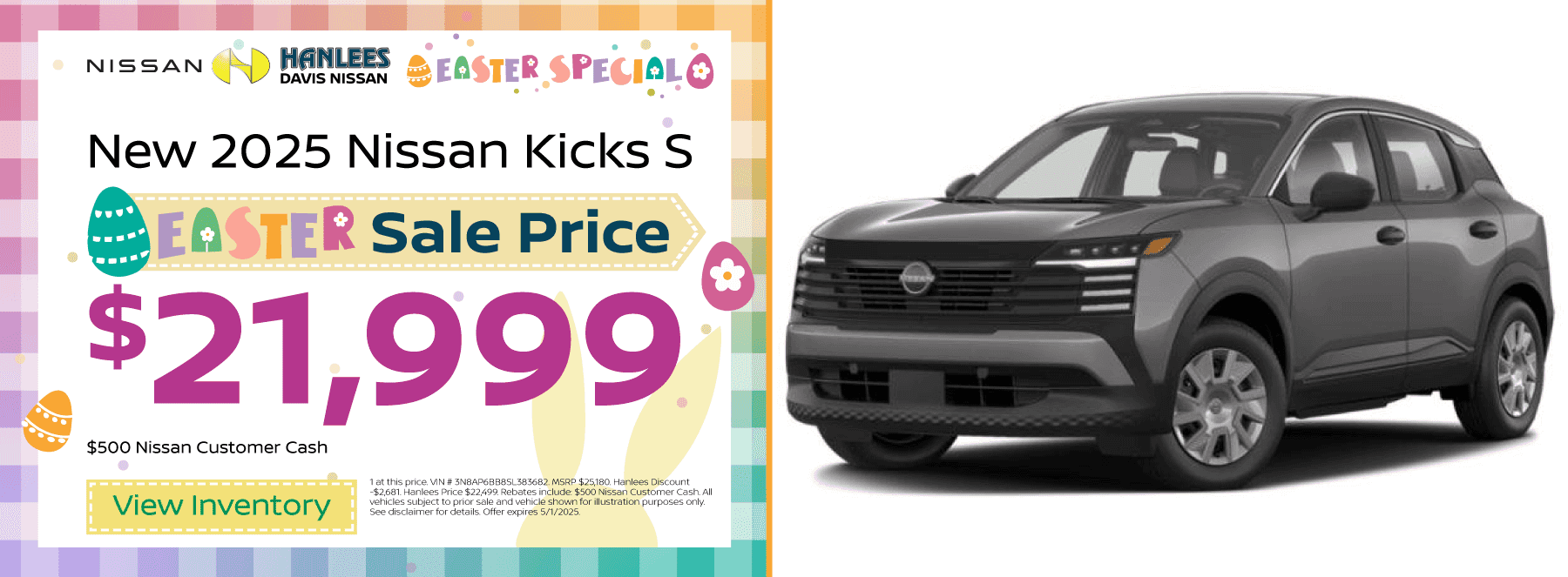 New 2025 Nissan Kicks S Special