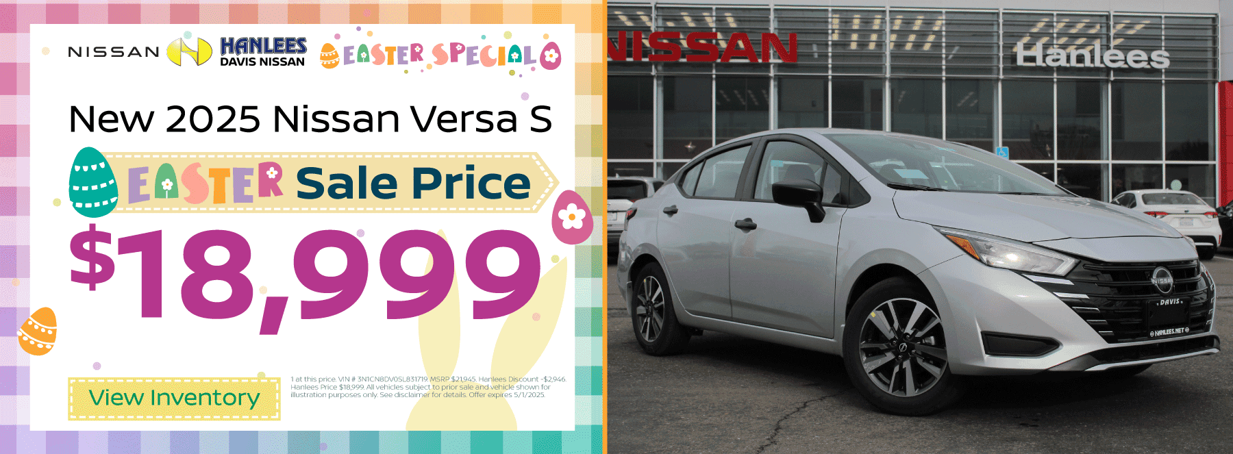 New 2025 Nissan Versa S Special