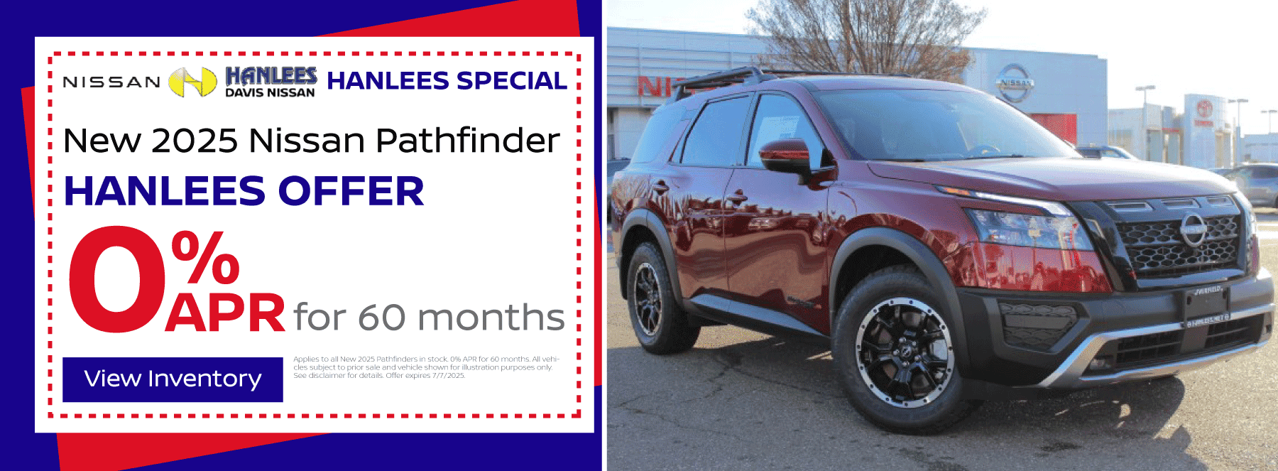 New 2025 Nissan Pathfinder Special