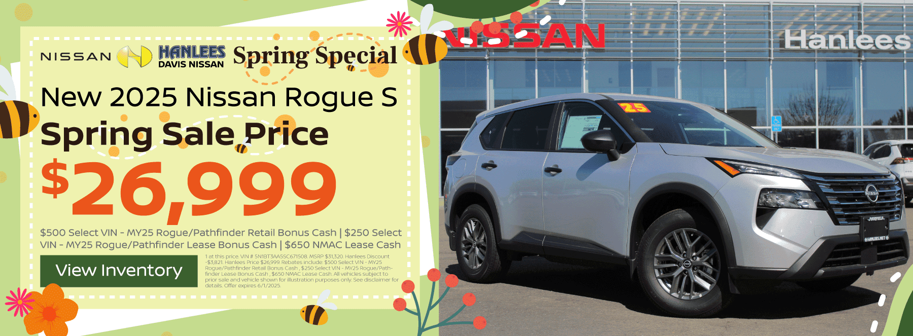 New 2025 Nissan Rogue S Special