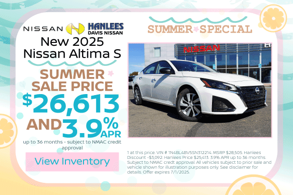 New 2025 Nissan Altima S