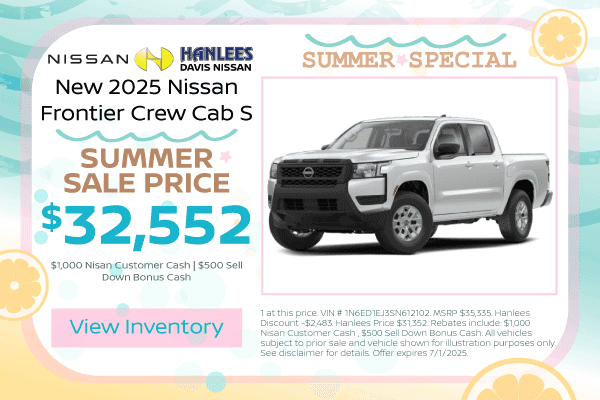 New 2025 Nissan Frontier Crew Cab S