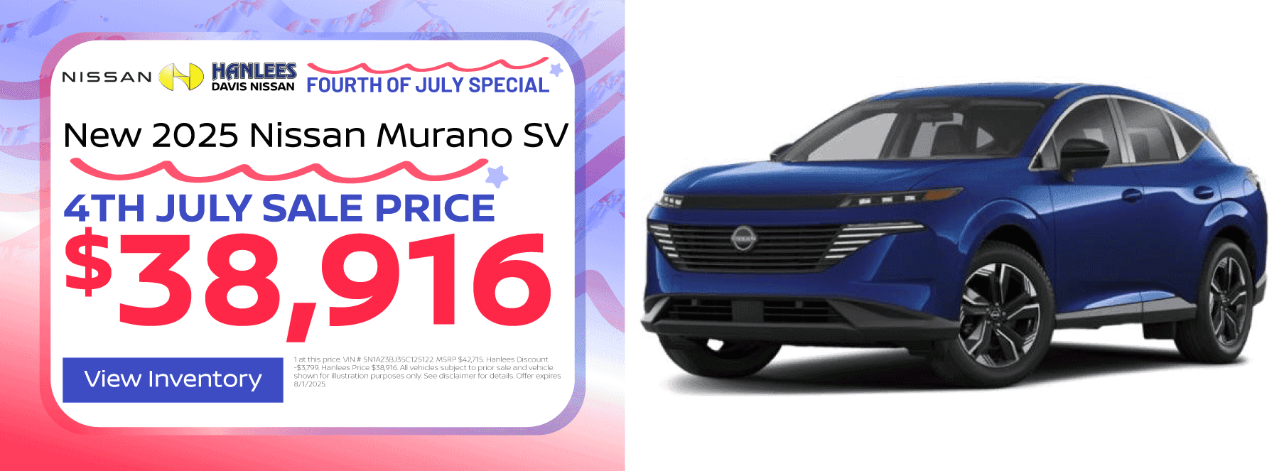 New 2025 Nissan Murano SV Special