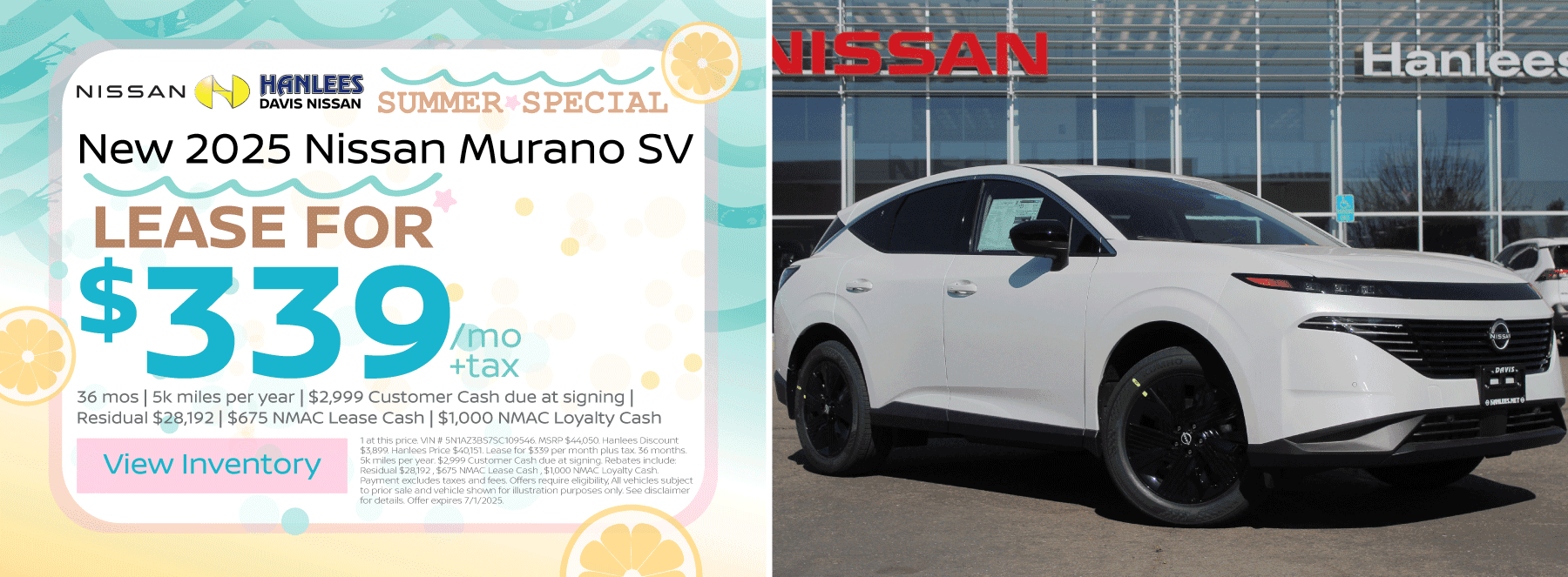 New 2025 Nissan Murano SV Special