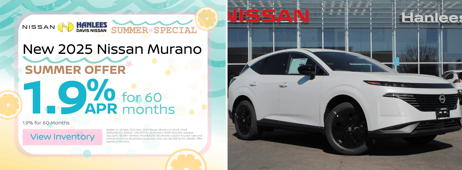 New 2025 Nissan Murano Special