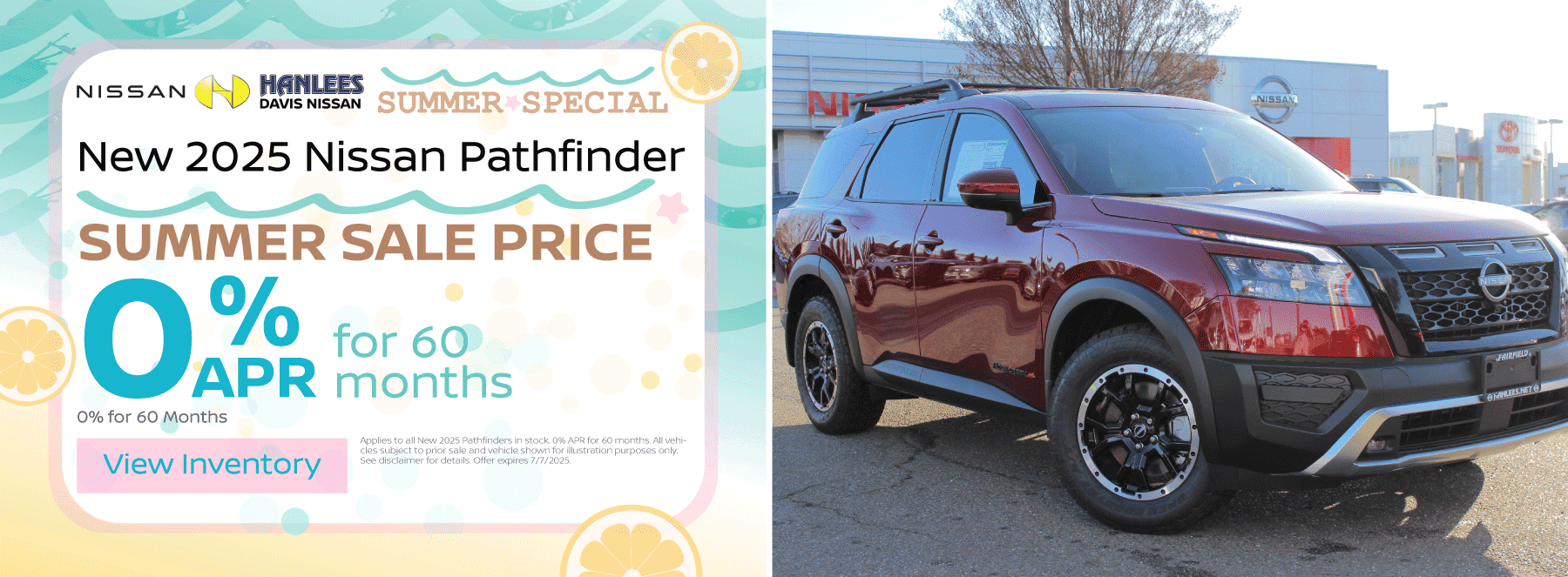 New 2025 Nissan Pathfinder Special