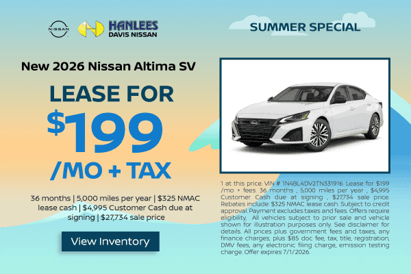 New 2026 Nissan Altima SV
