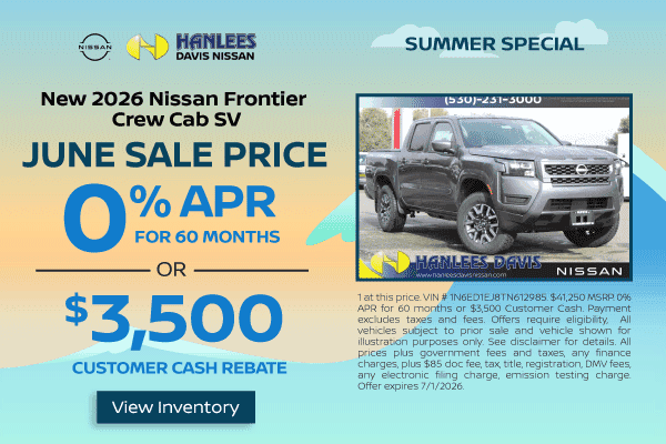 New 2026 Nissan Frontier Crew Cab SV