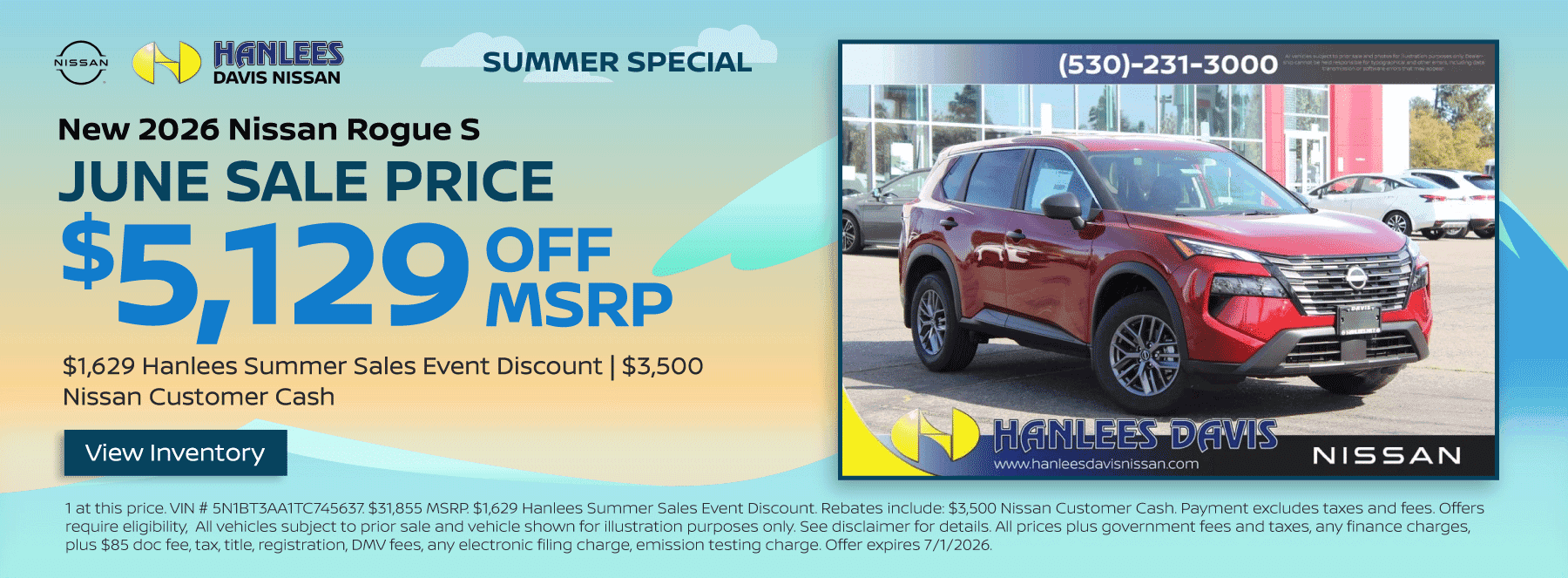 New 2026 Nissan Rogue S Special