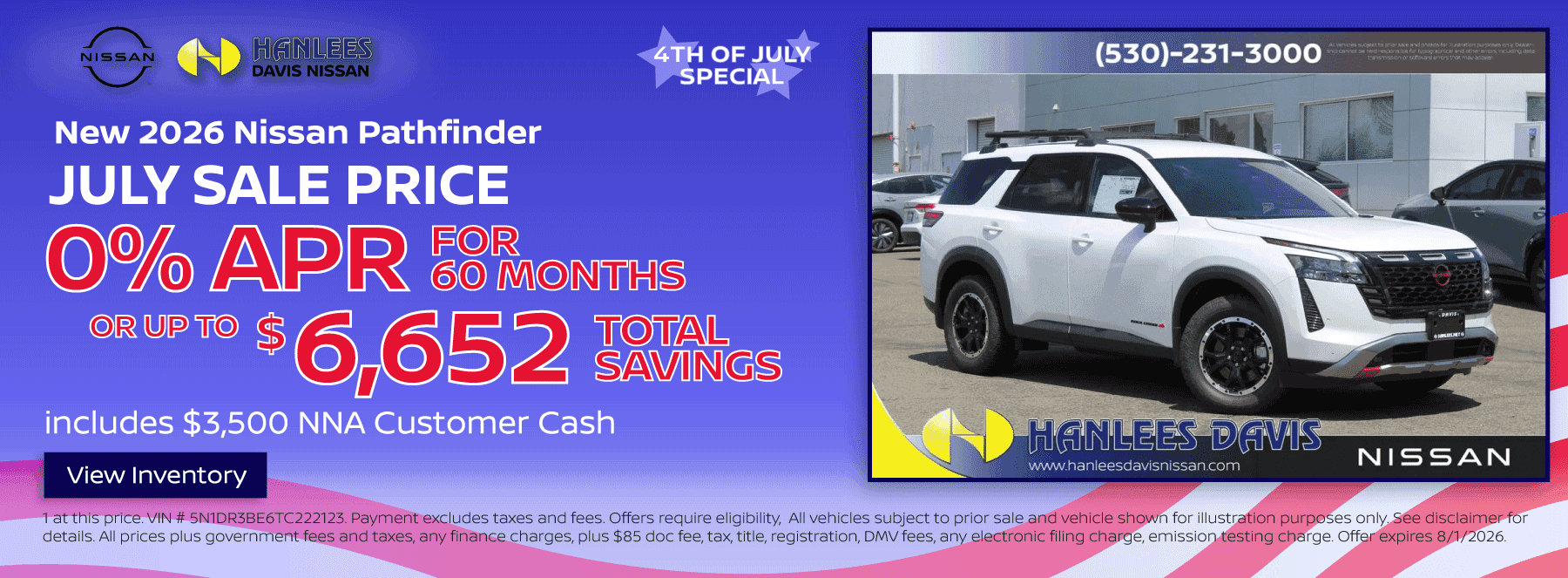 New 2026 Nissan Pathfinder Special