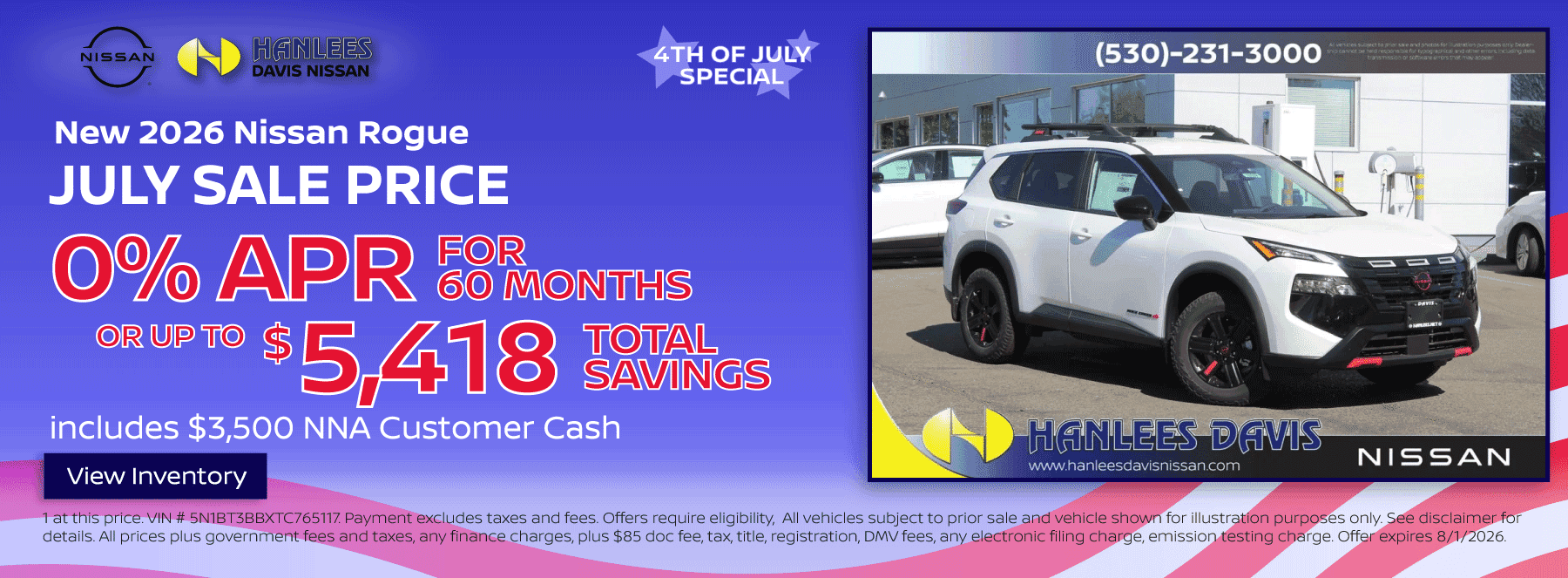 New 2026 Nissan Rogue Special
