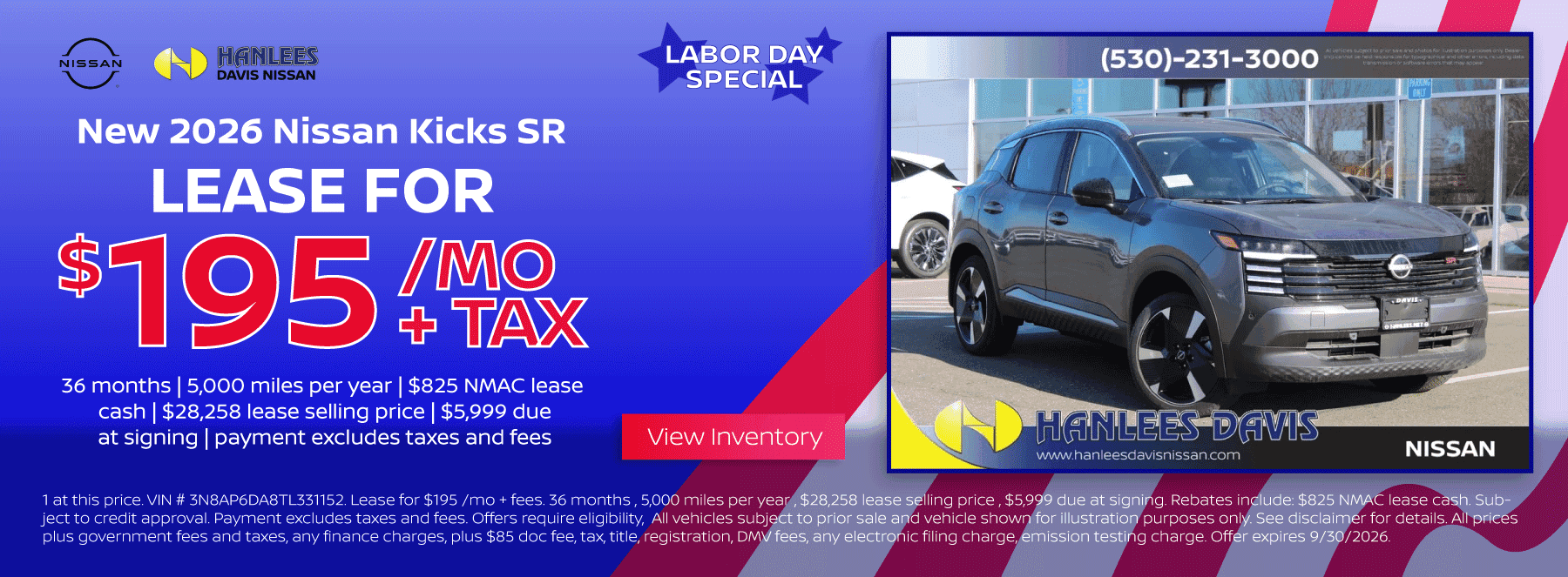 New 2026 Nissan Kicks SR Special