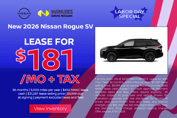 New 2026 Nissan Rogue SV