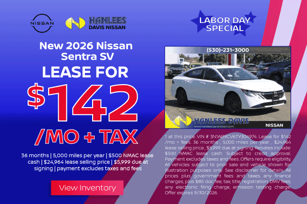 New 2026 Nissan Sentra SV