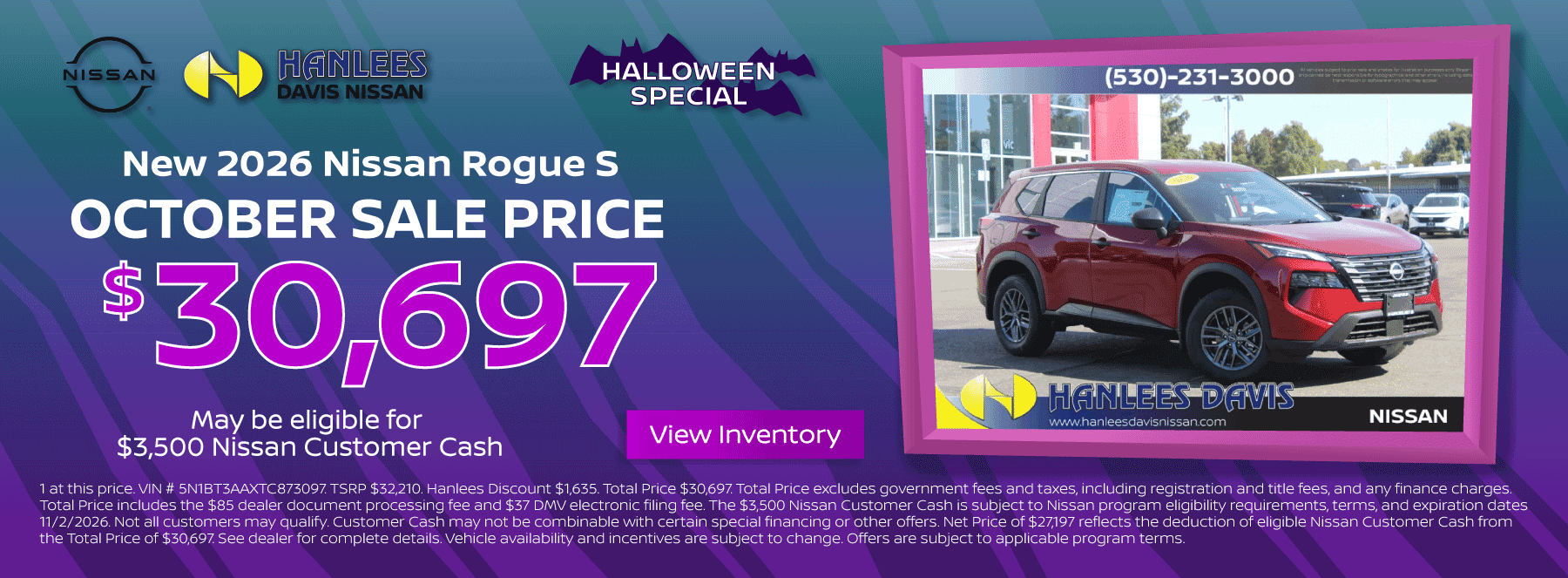 New 2026 Nissan Rogue S Special