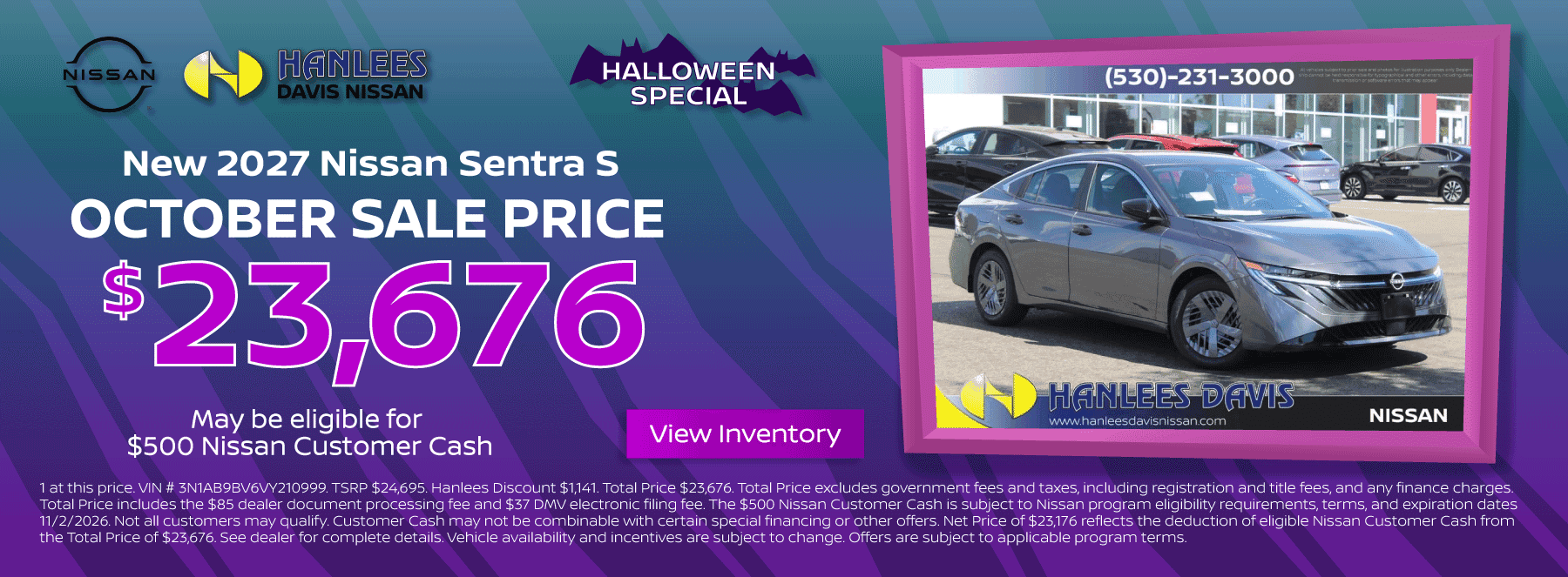 New 2027 Nissan Sentra S Special