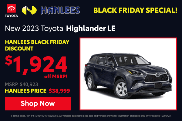 $1,924 off MSRP! | New 2023 Toyota Highlander LE