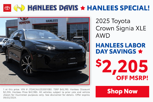 Current New Toyota Specials Offers | Hanlees Davis Toyota