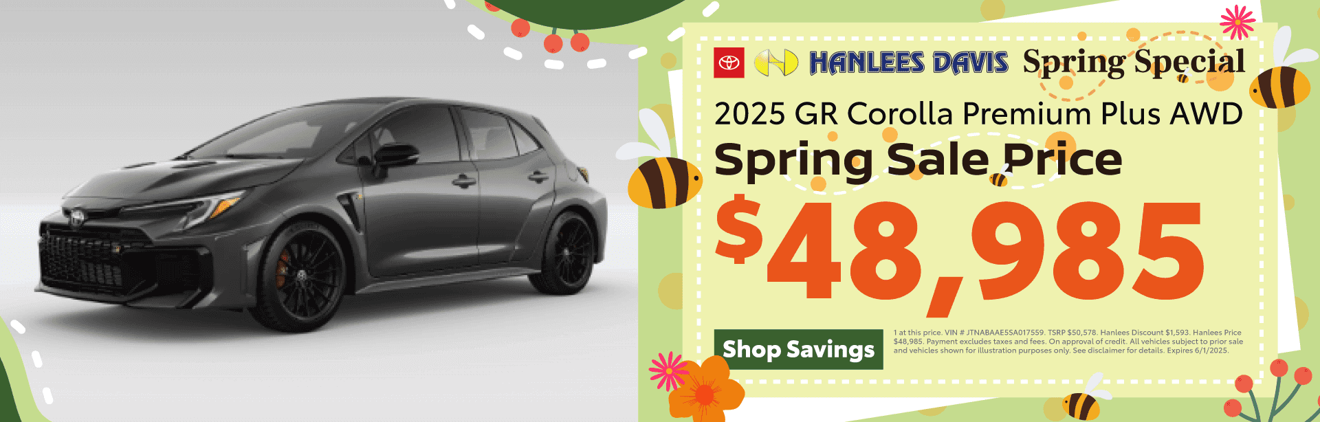 2025 GR Corolla Premium Plus AWD Special