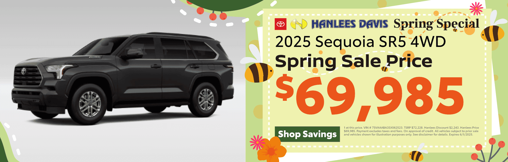 2025 Sequoia SR5 4WD Special