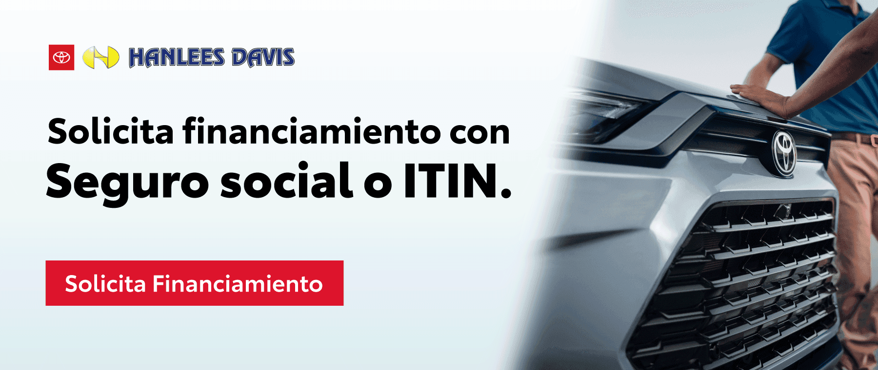 Solicitar financiación con Social o ITIN.