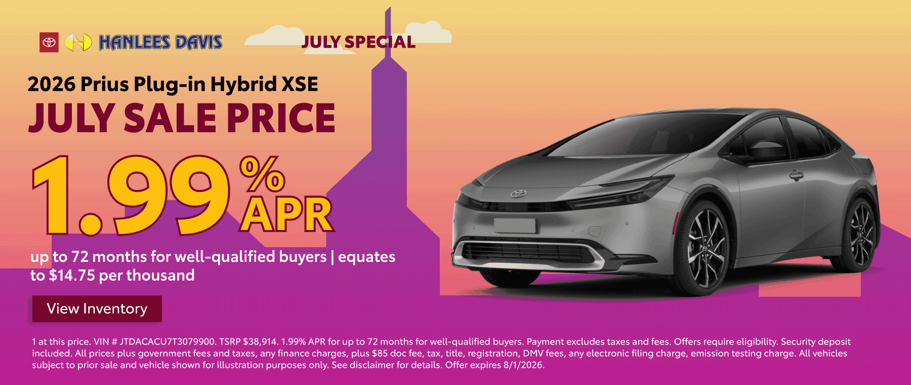 2026 Prius Plug-in Hybrid XSE Special