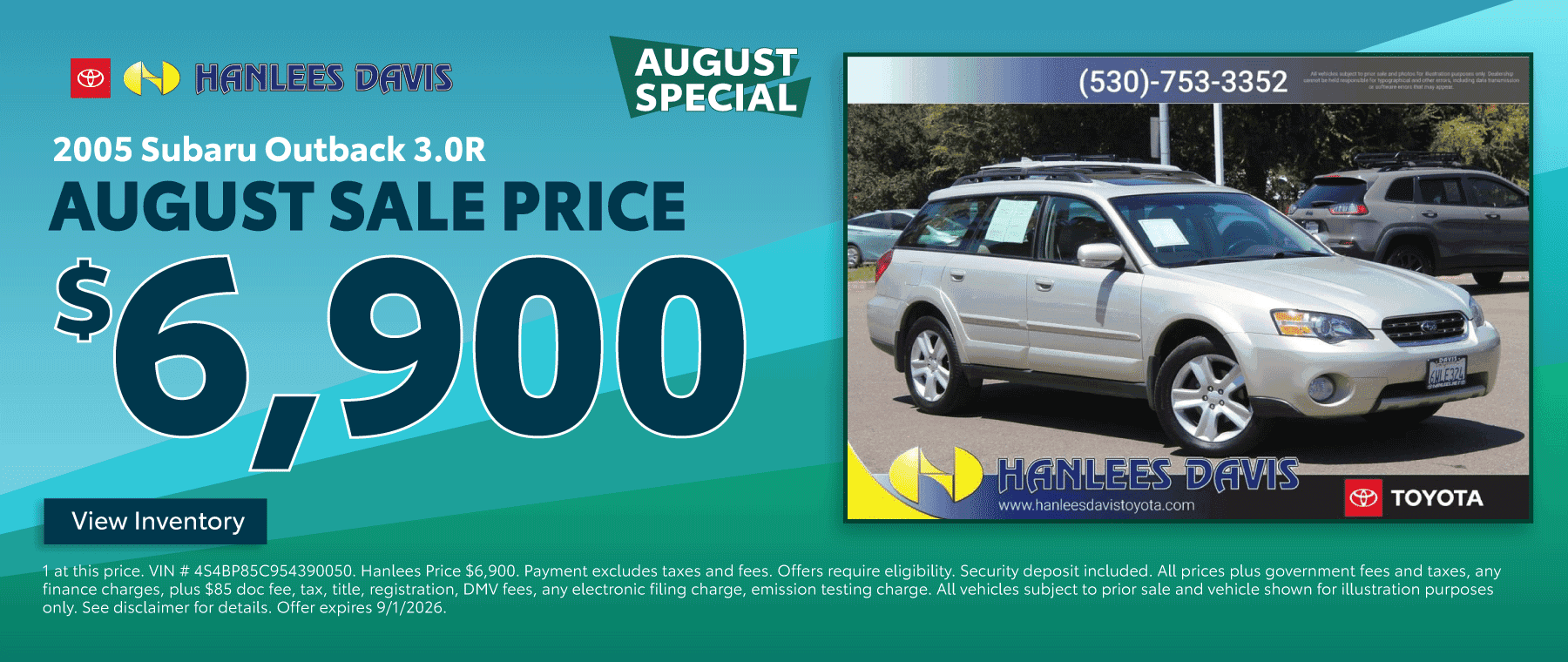 2005 Subaru Outback 3.0R Special