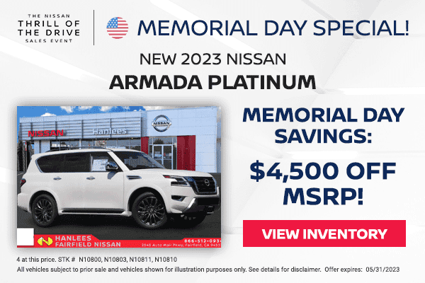 Memorial Day Savings: $4,500 off MSRP!
