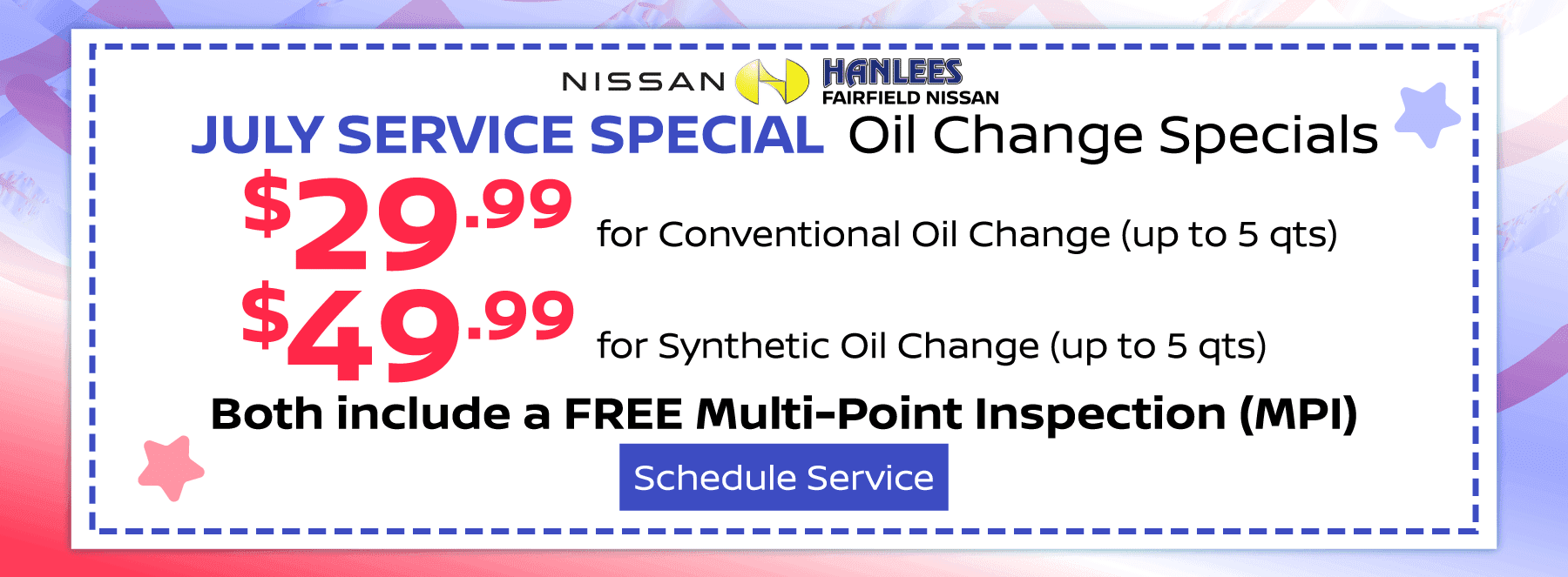 Oil Change Specials