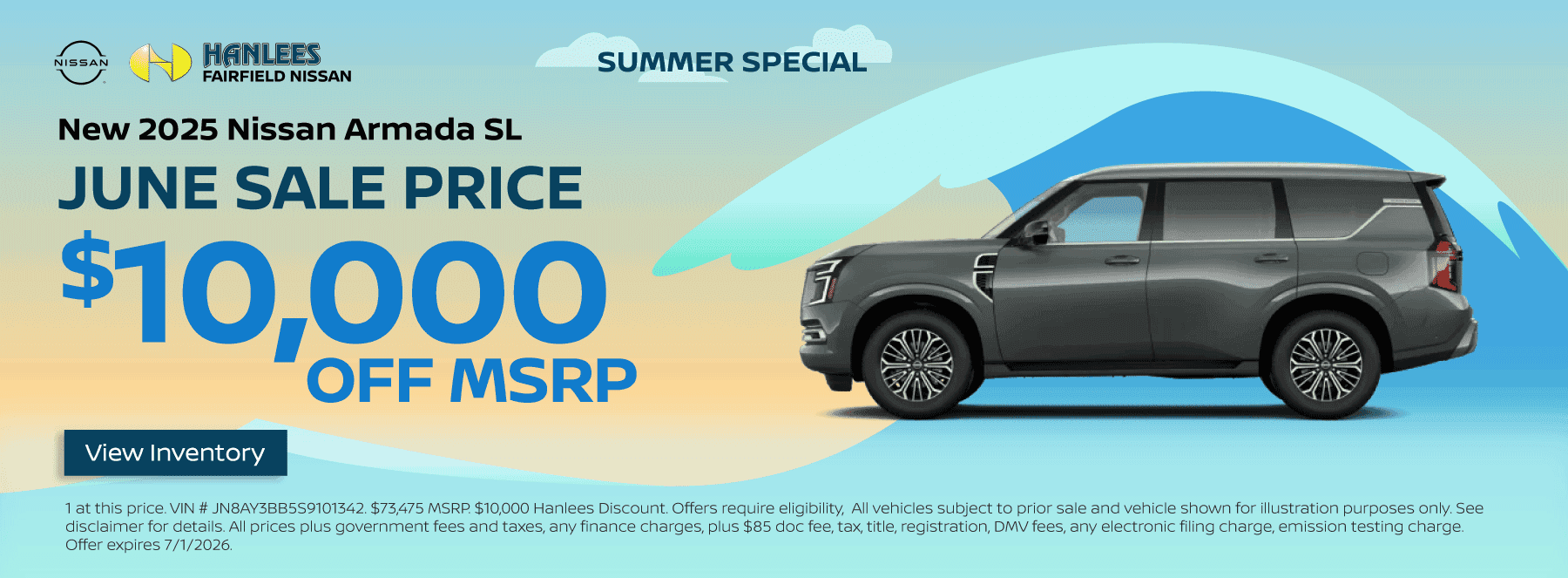 New 2025 Nissan Armada SL Special