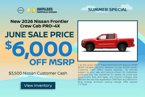New 2026 Nissan Frontier Crew Cab PRO-4X®