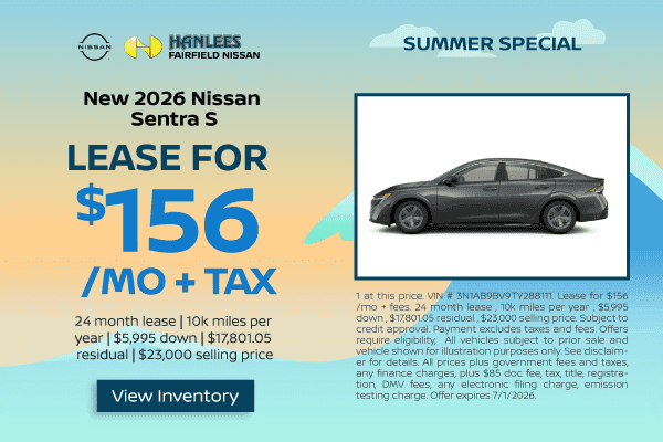 New 2026 Nissan Sentra S