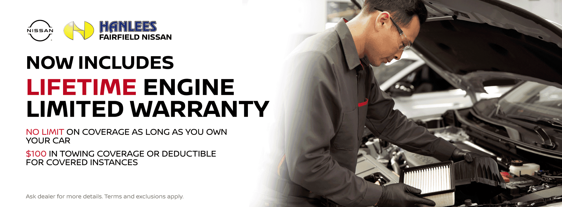 Lifetime Engine Limited Warranty