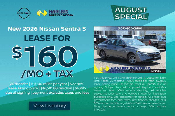New 2026 Nissan Sentra S