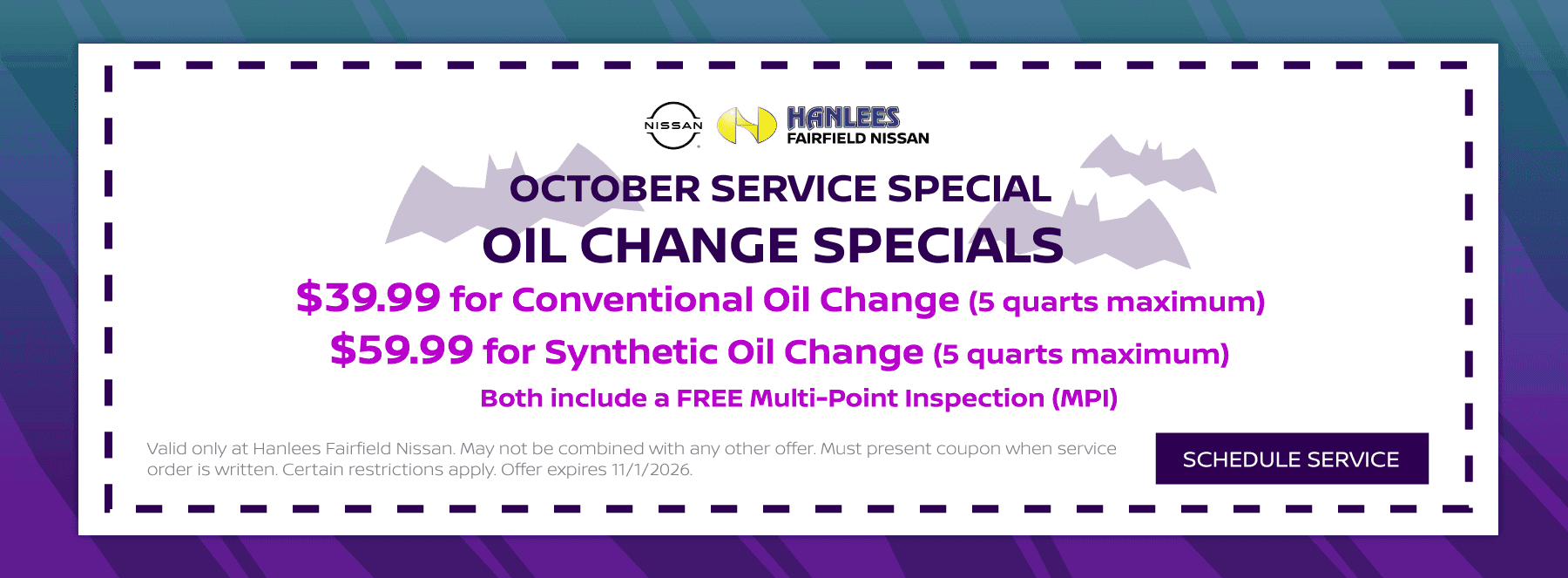 Oil Change Special