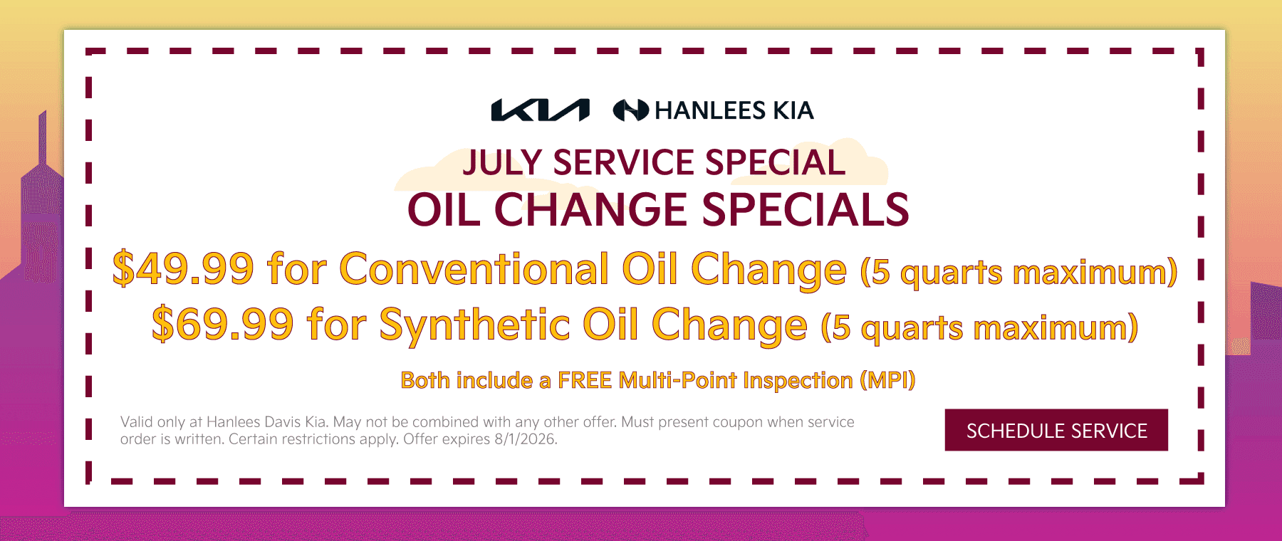 Oil Change Special