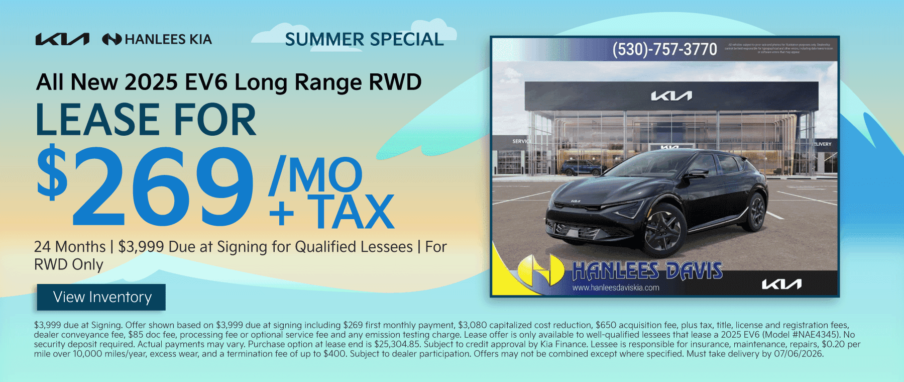 All New 2025 EV6 Long Range RWD Special