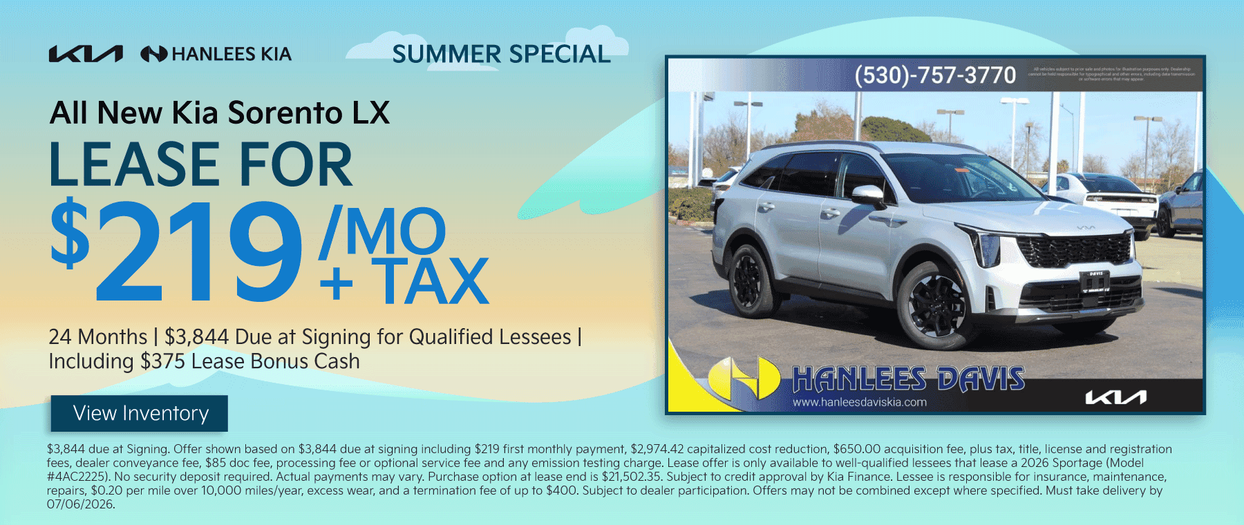 All New Kia Sorento LX Special