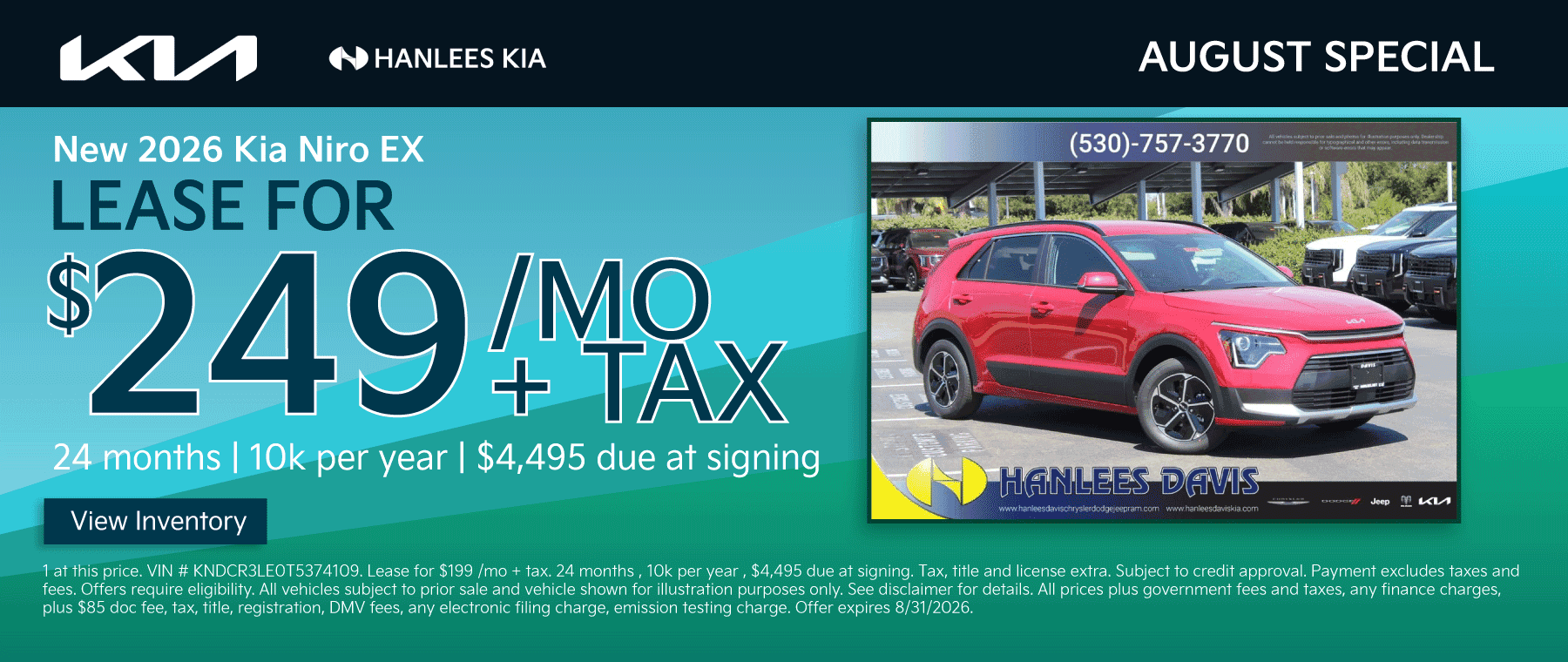 New 2026 Kia Niro EX Special
