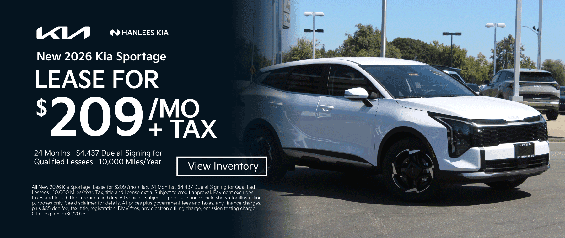 New 2026 Kia Sportage Special