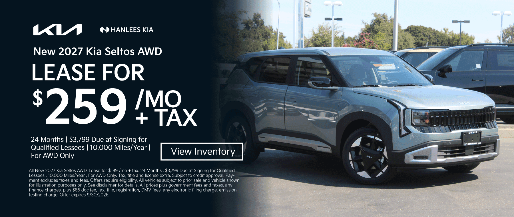 New 2027 Kia Seltos AWD Special