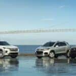 Lineup of Chevrolet SUVs and Crossovers on a Beach