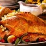 Thanksgiving Turkey and Sides on a Table